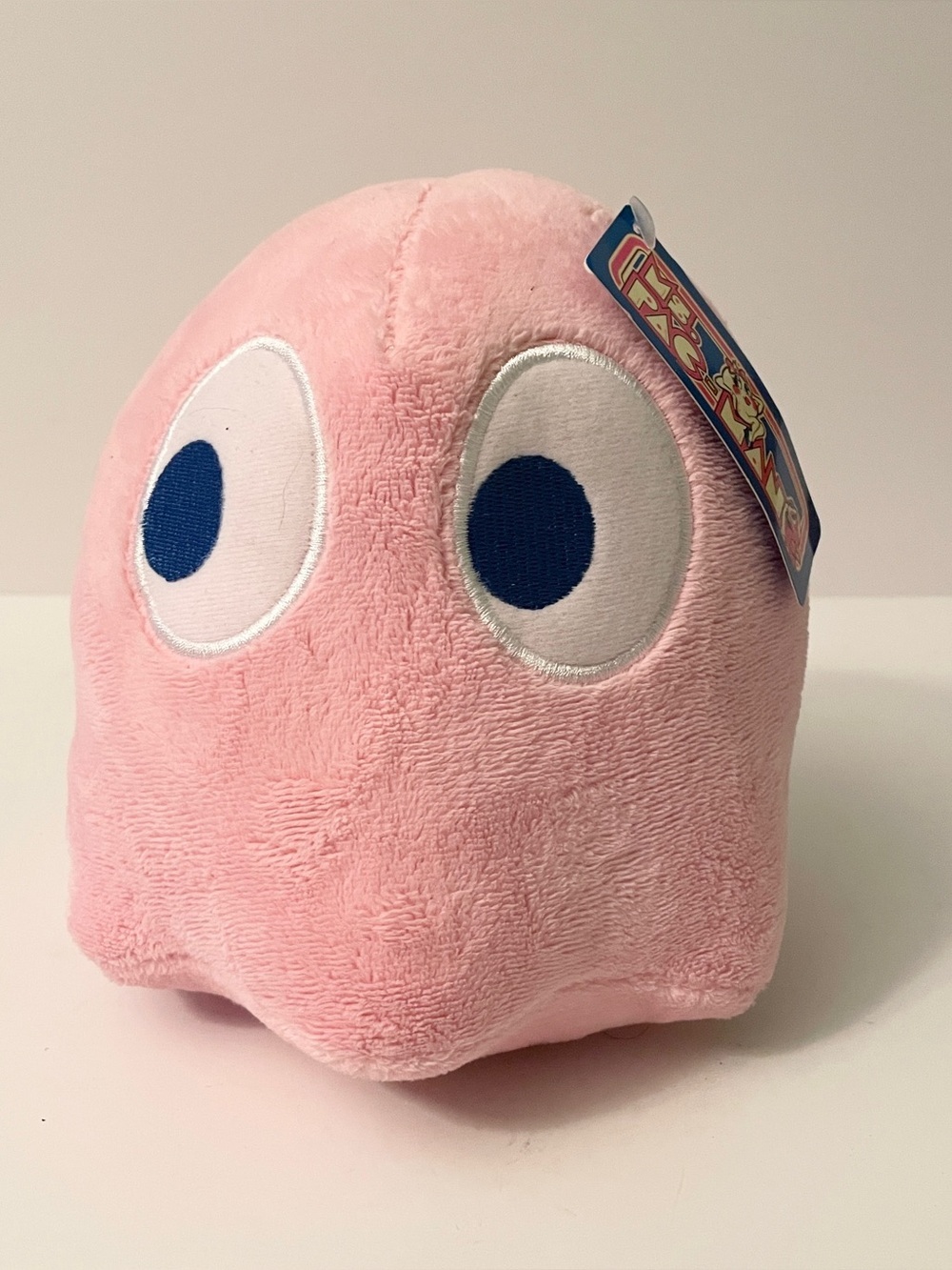 Bandai Namco Ms Pac-Man Pinky Pink Ghost 7" Plush NWT